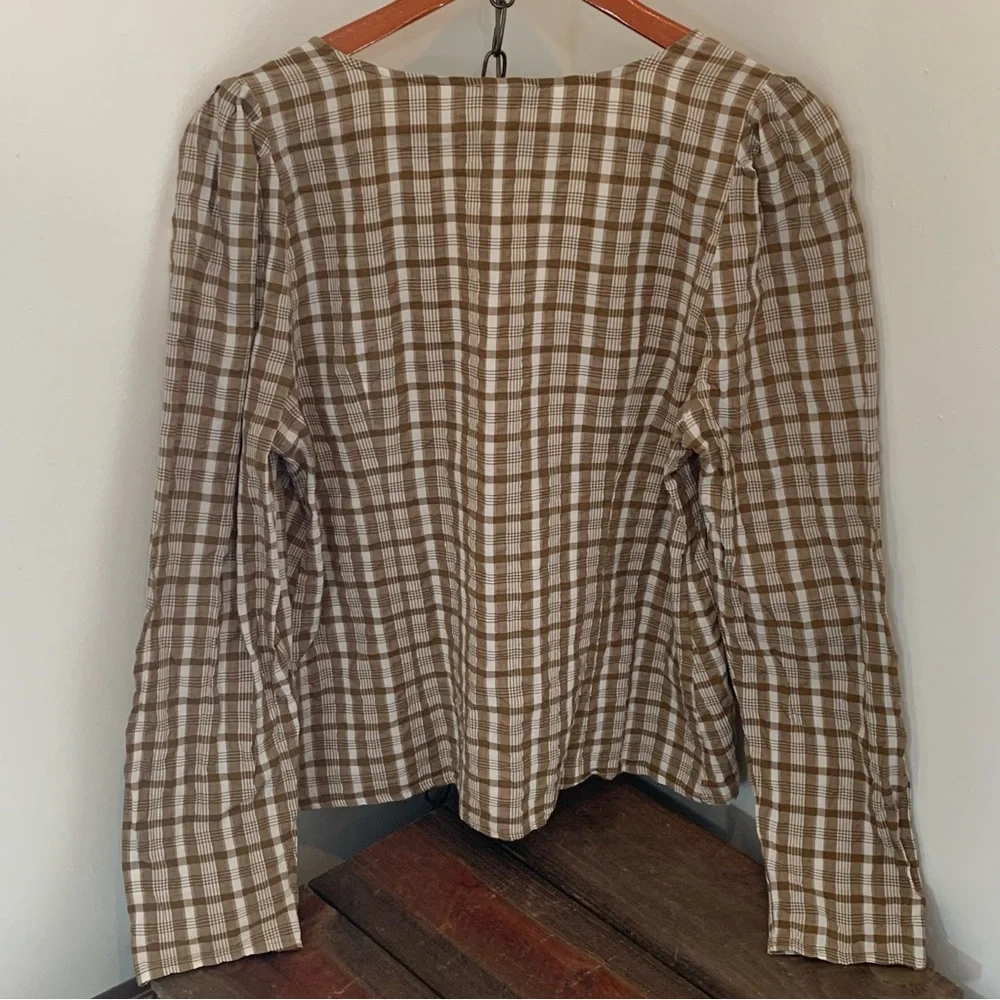 Madewell Westover Sandown Plaid Top - Picture 5 of 8